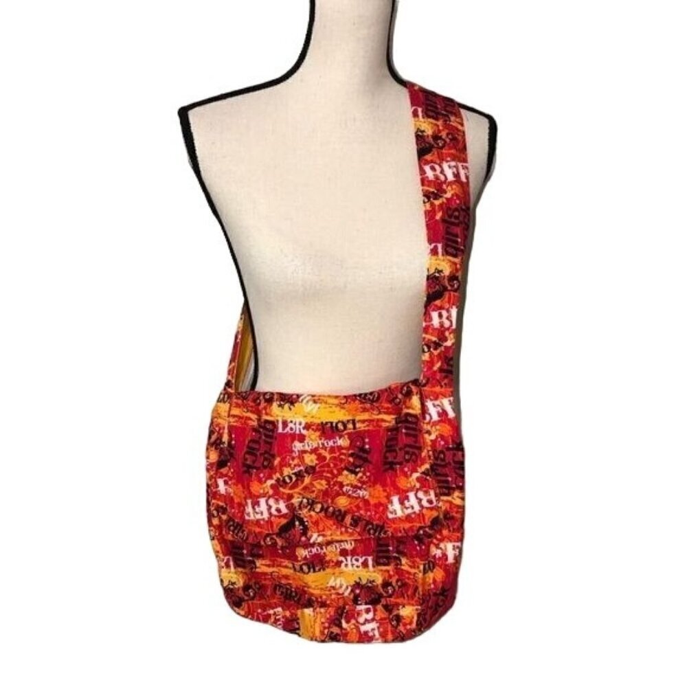 Girls Rock Cotton Tote Bag Orange Graphic Little Brownie Bakers Girl Scouts